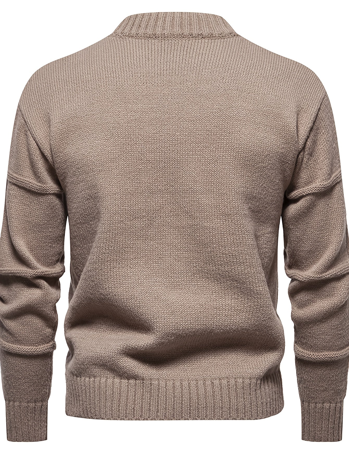 Pull Tricoté Uni Col Rond