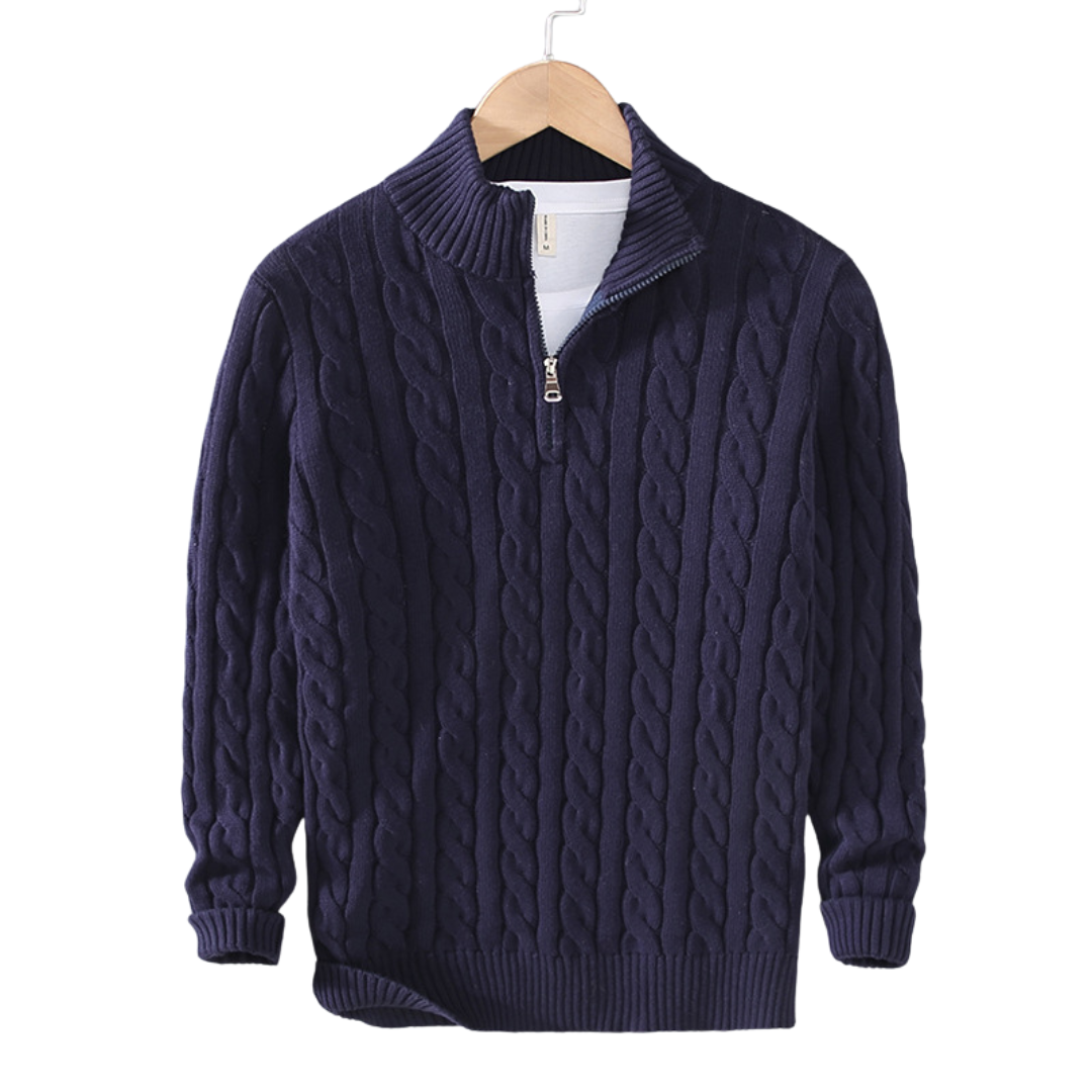 Sweat à Col Zippé
