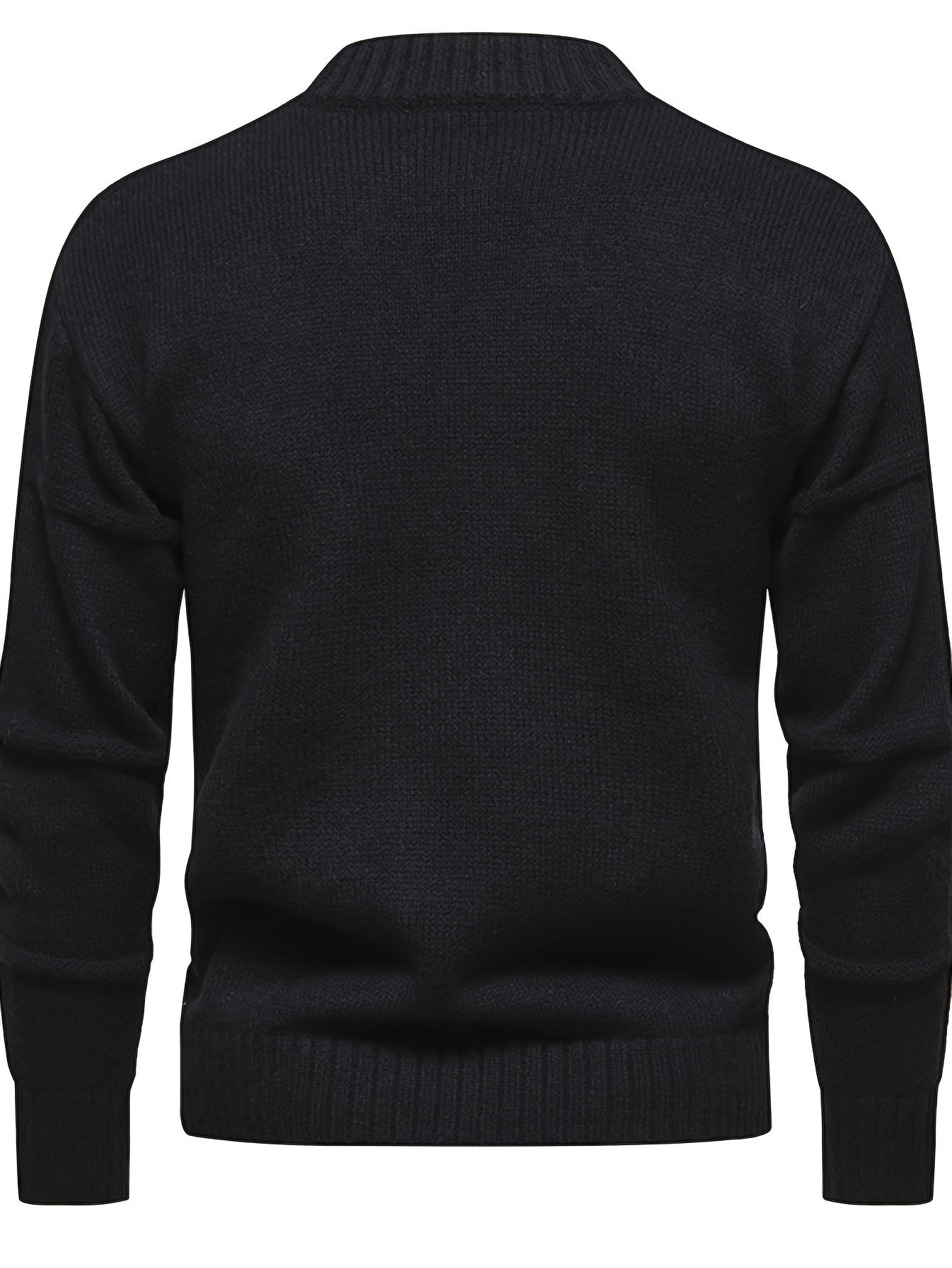 Pull Tricoté Uni Col Rond