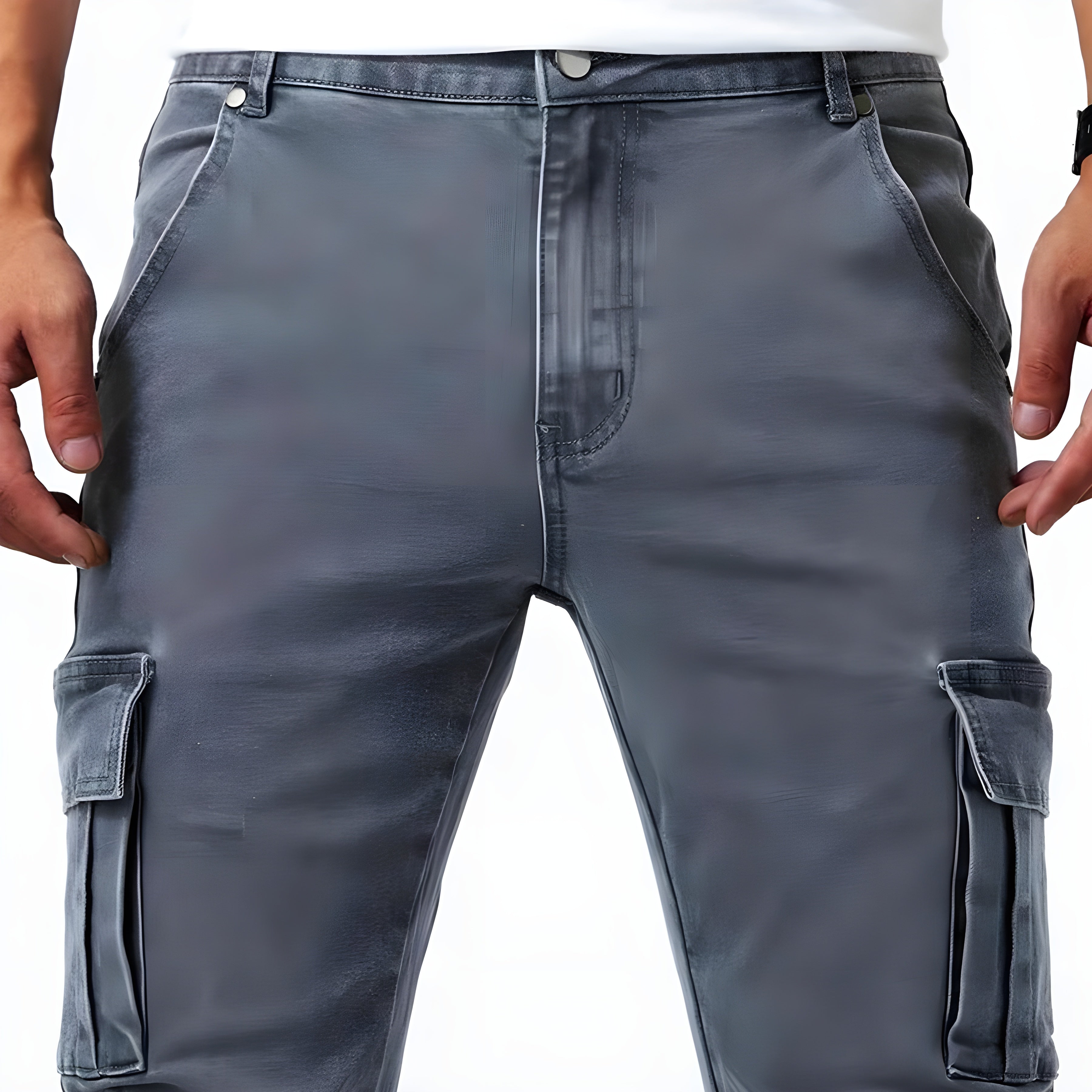 Gautier™ | Pantalon cargo en denim Élastique