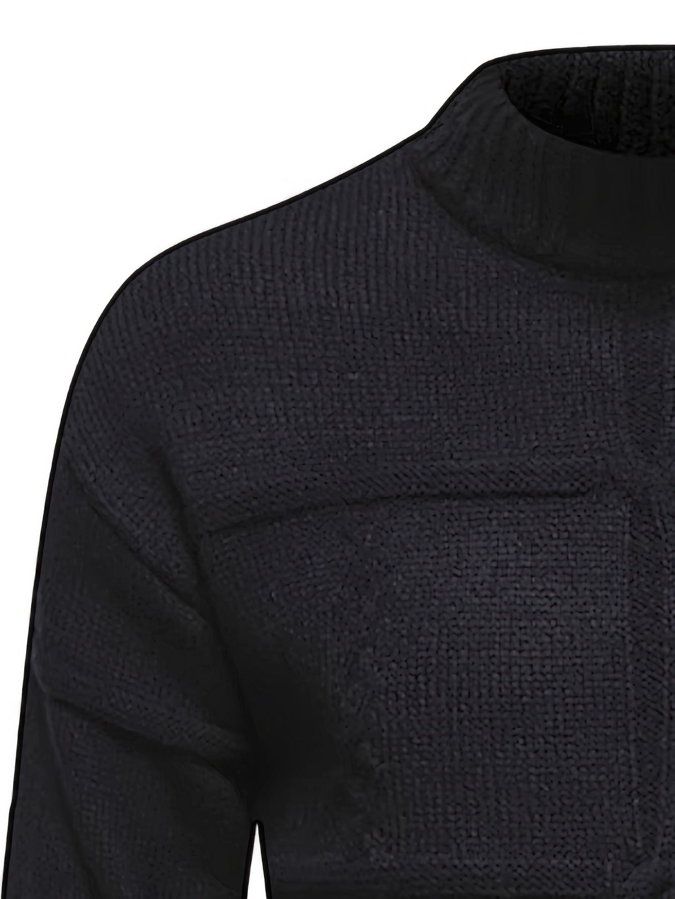 Pull Tricoté Uni Col Rond
