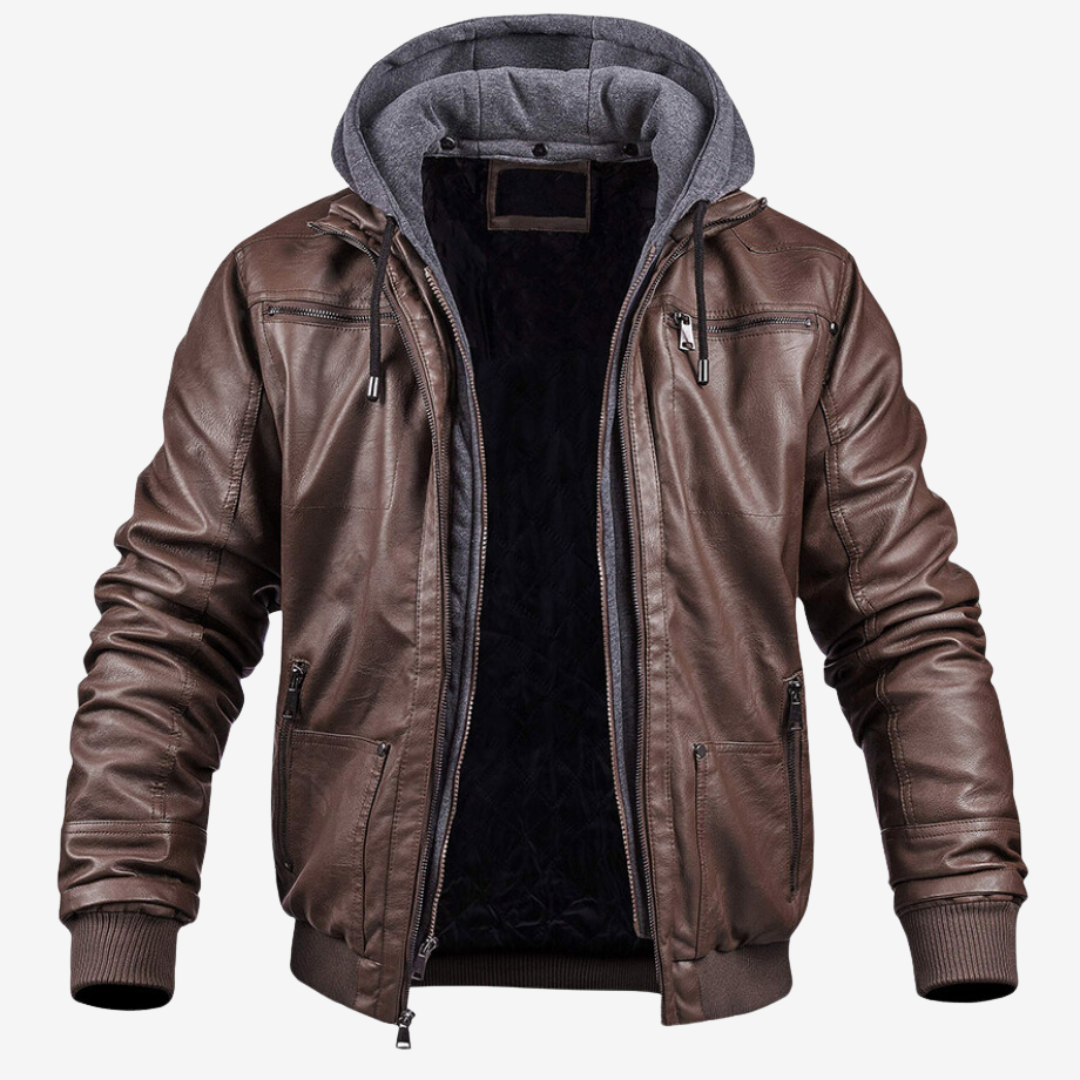 Séverin | Veste d'hiver en cuir pour hommes