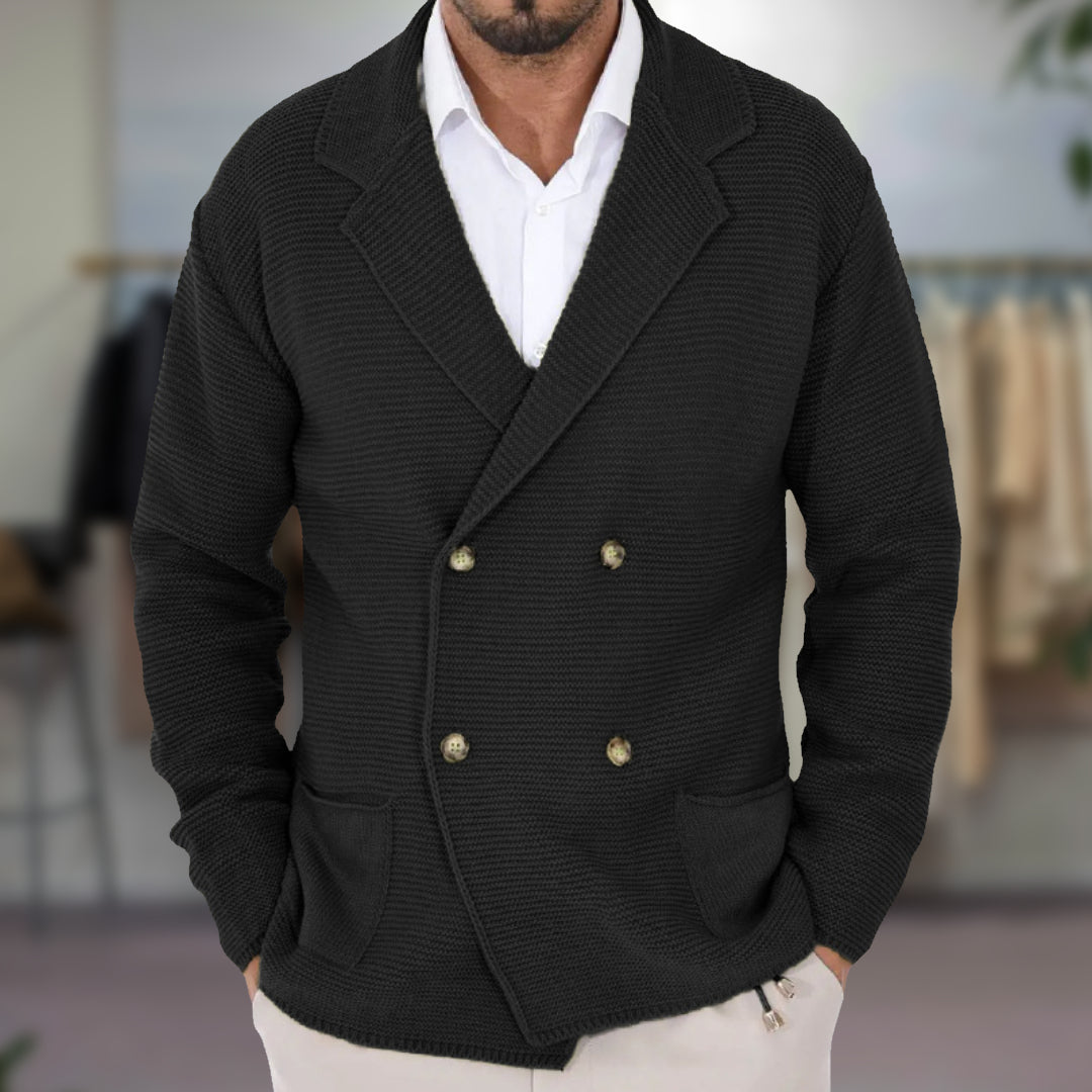 GIANNI CARDIGAN À DOUBLE BOUTONNAGE