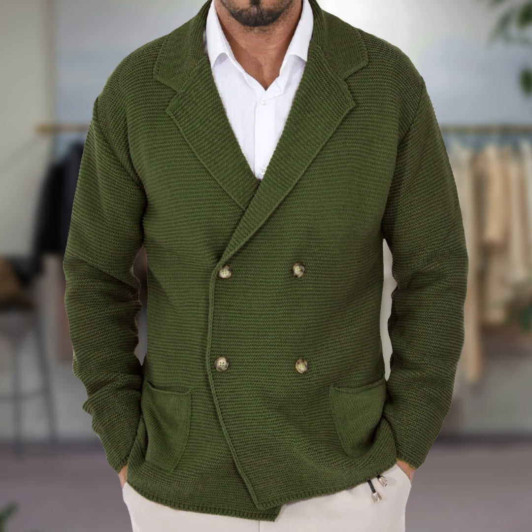 GIANNI CARDIGAN À DOUBLE BOUTONNAGE