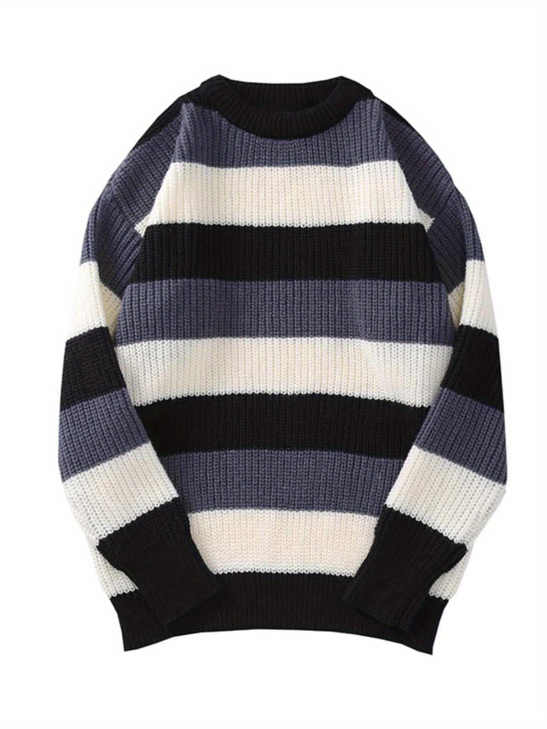 Pull Rayé Élégant pour Homme