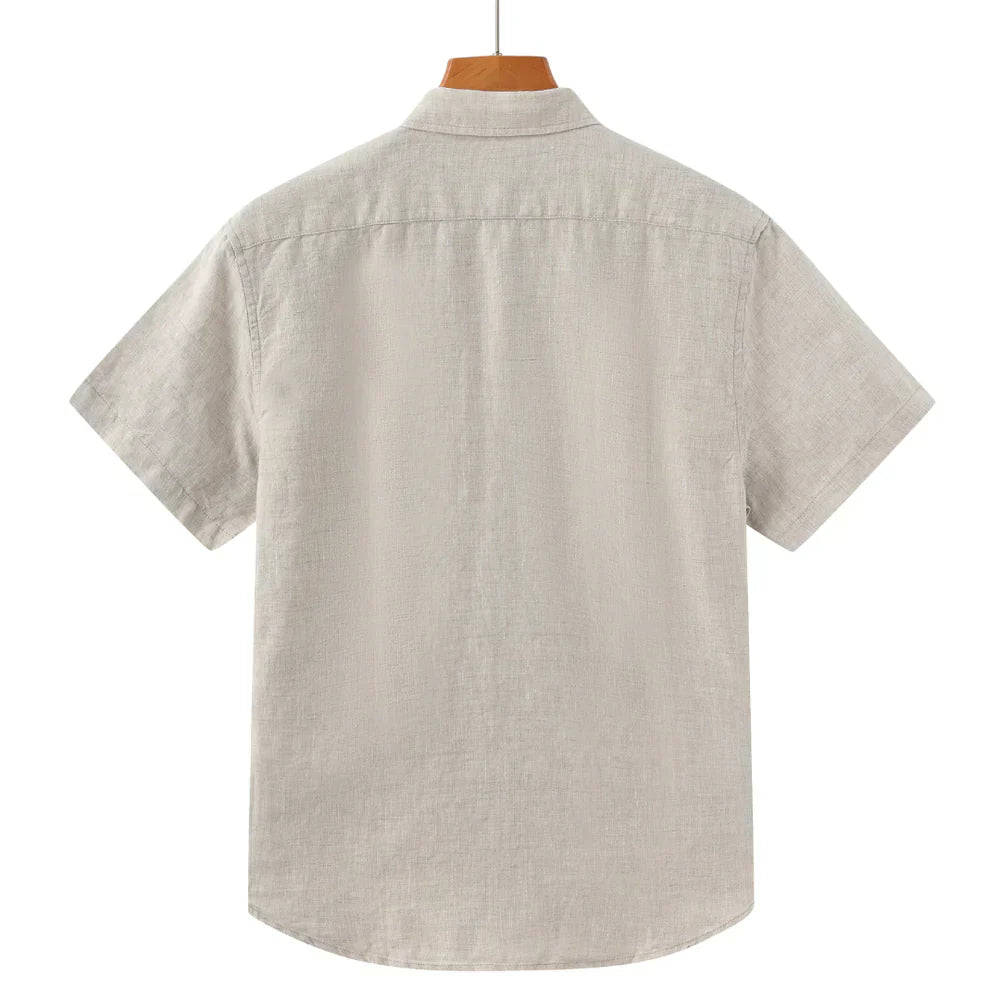 Gautier™ | Chemise en lin manches courtes