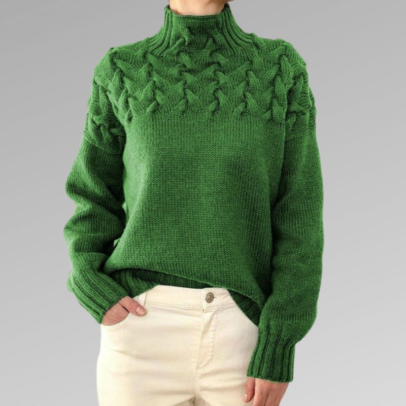 Eva - Pull pour femmes avec détail de tricot torsadé