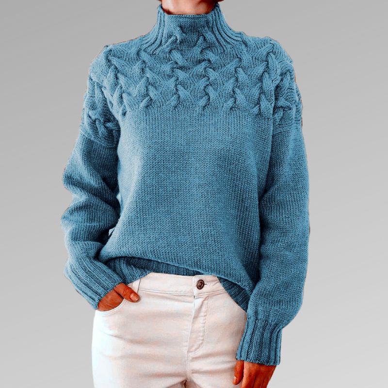 Eva - Pull pour femmes avec détail de tricot torsadé