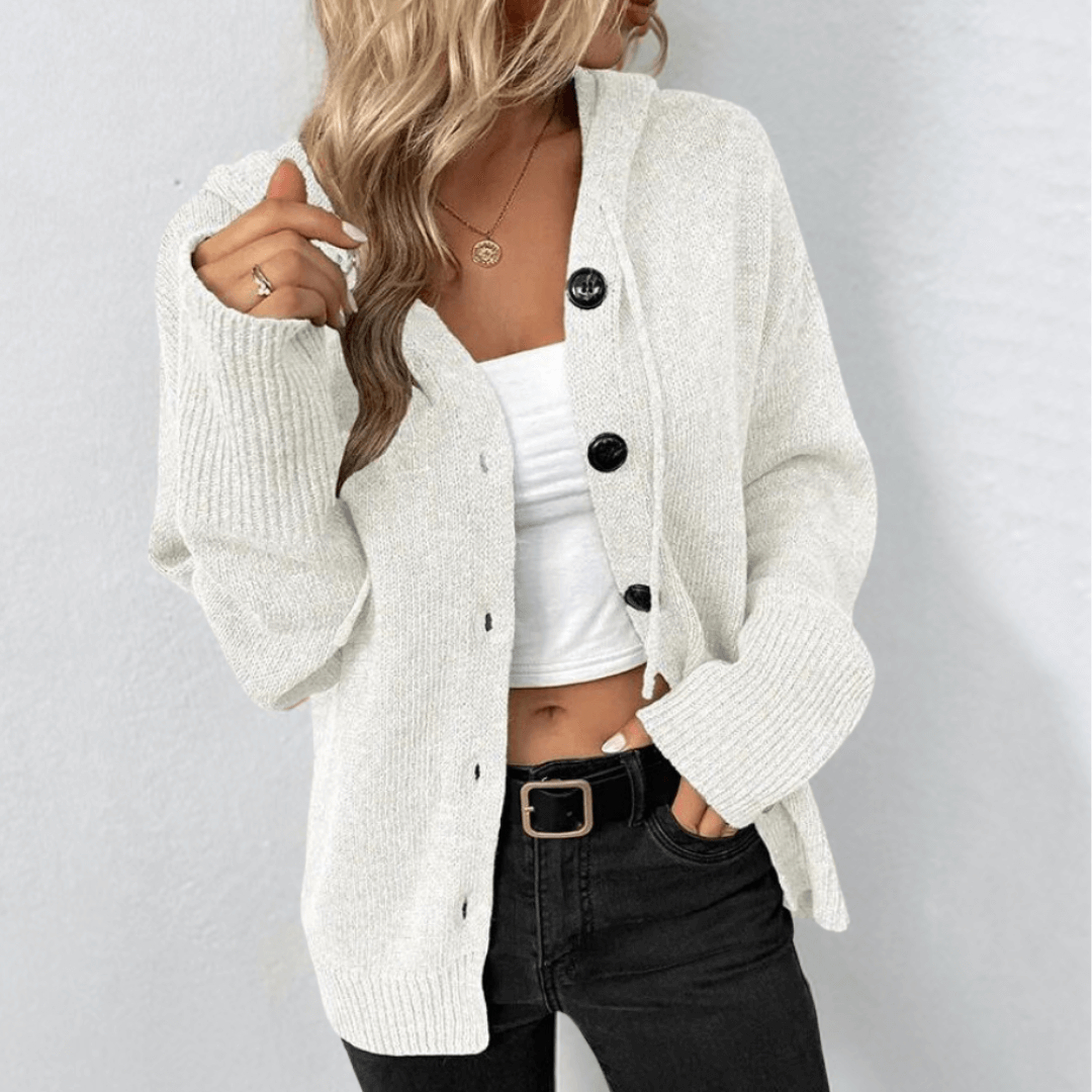 Brittan - Cardigan en tricot avec boutons