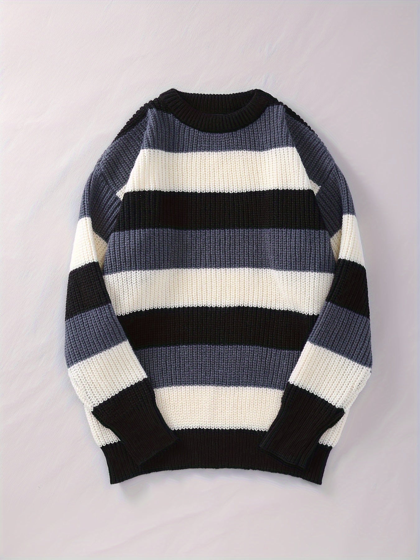 Pull Rayé Élégant pour Homme