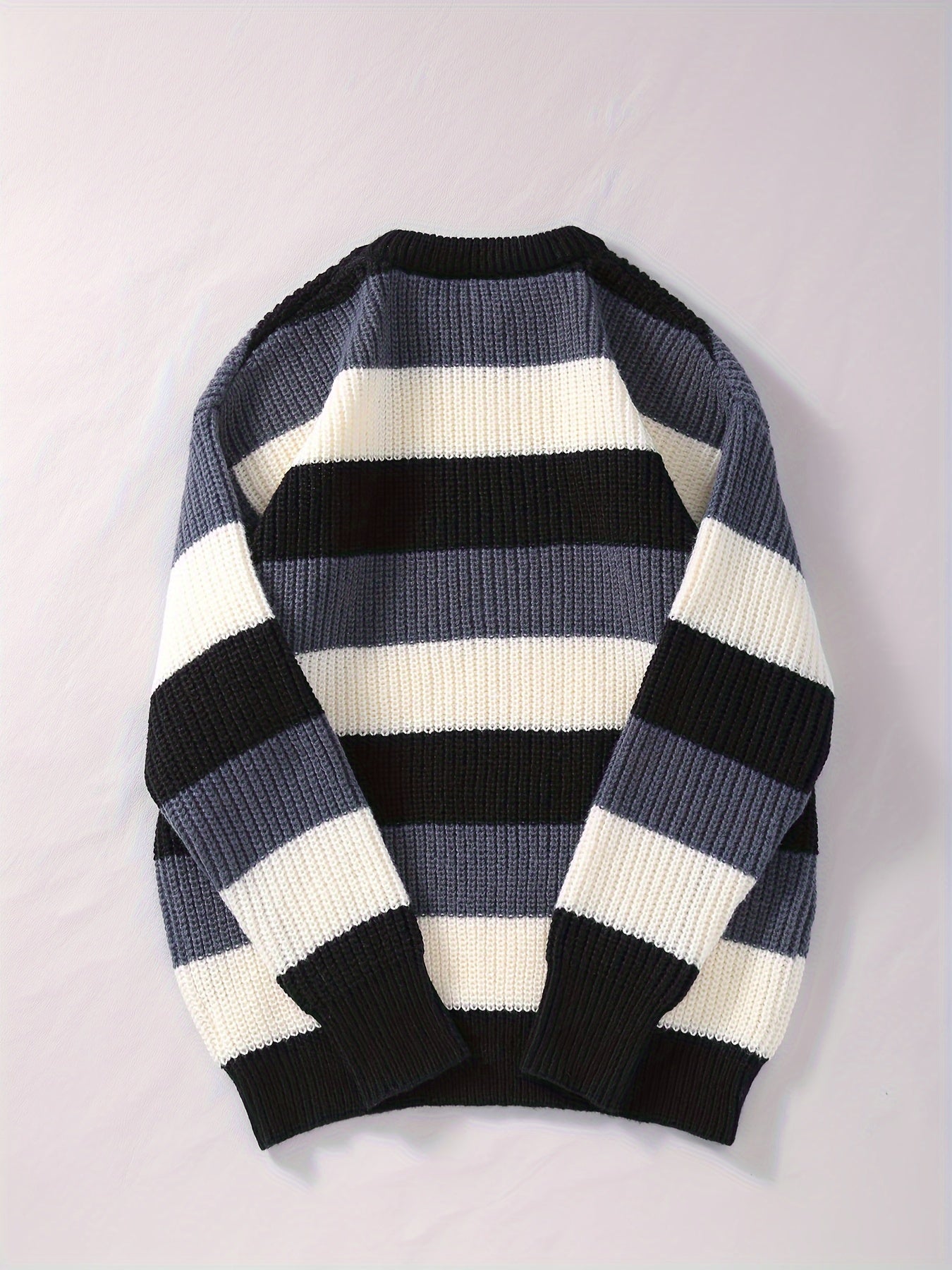 Pull Rayé Élégant pour Homme