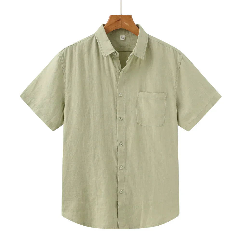 Gautier™ | Chemise en lin manches courtes
