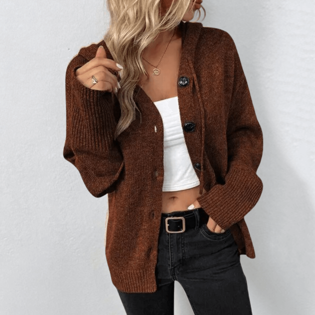 Brittan - Cardigan en tricot avec boutons