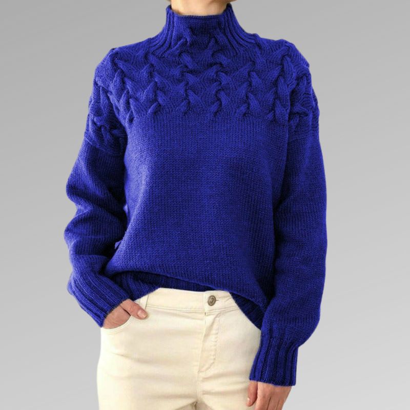 Eva - Pull pour femmes avec détail de tricot torsadé