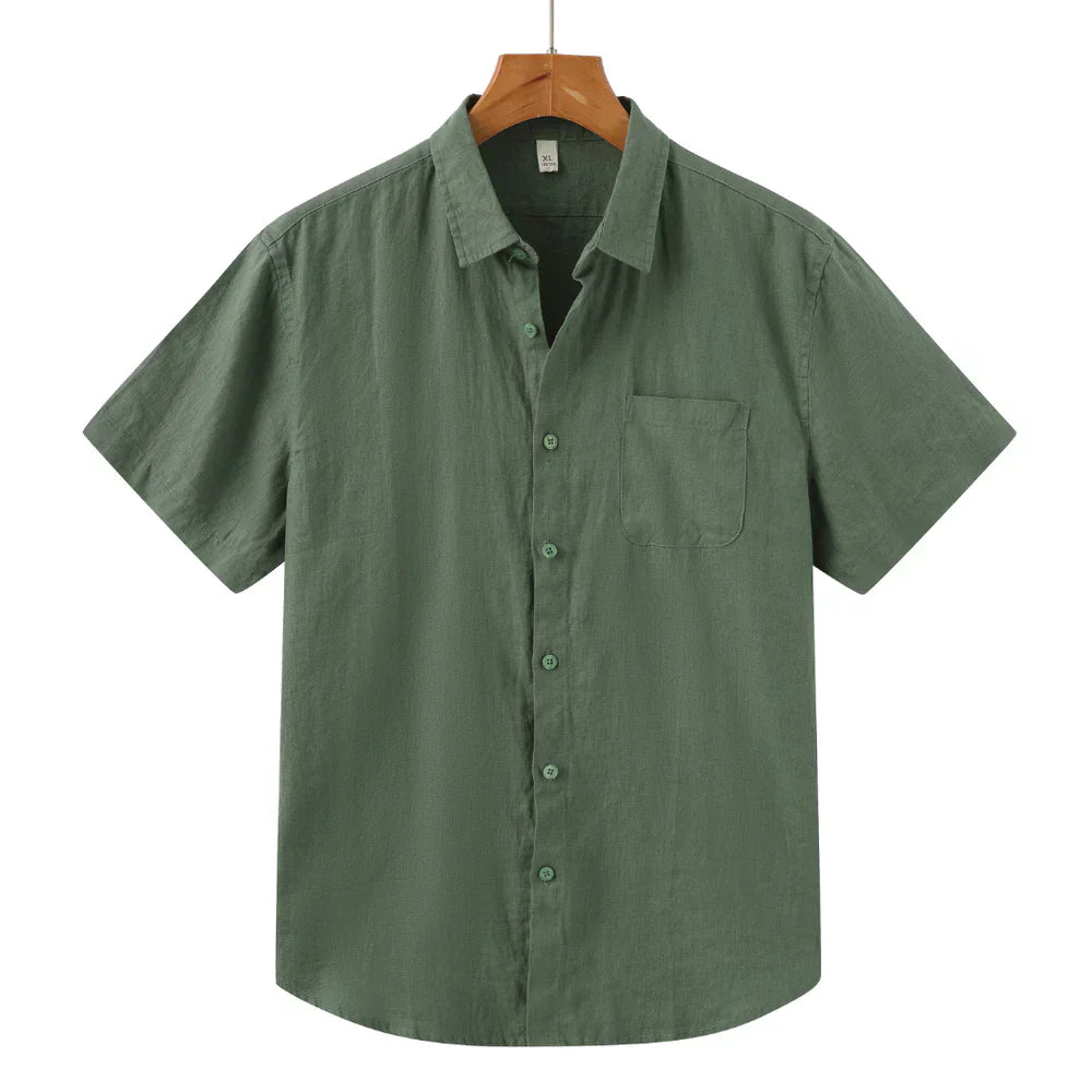 Gautier™ | Chemise en lin manches courtes