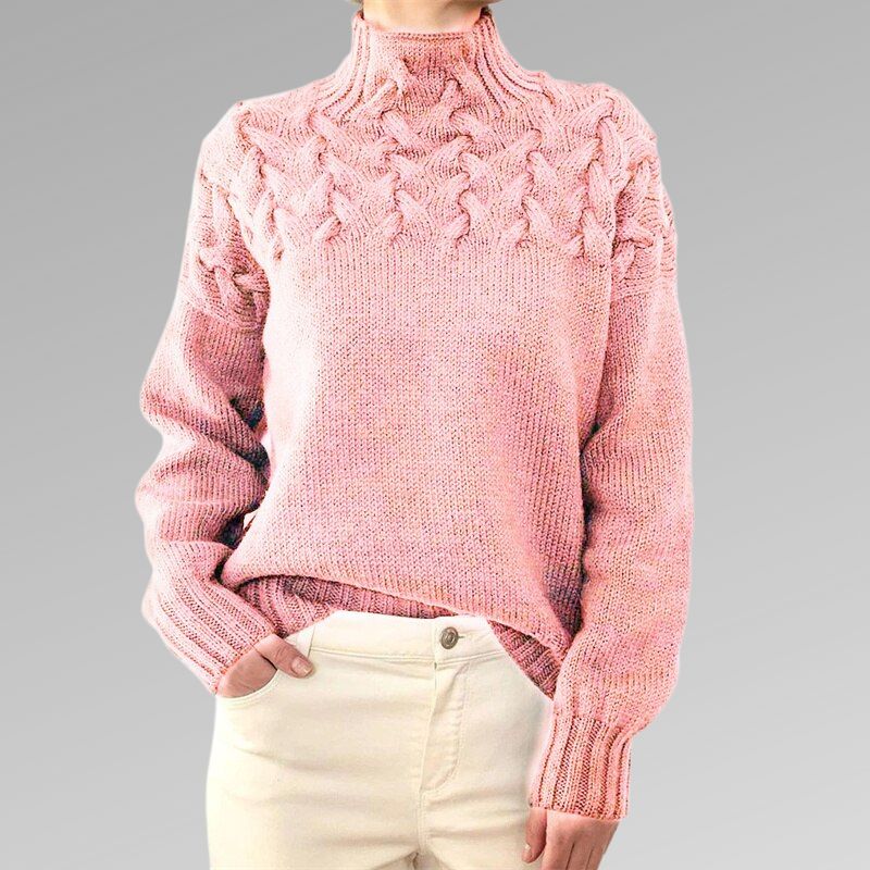 Eva - Pull pour femmes avec détail de tricot torsadé