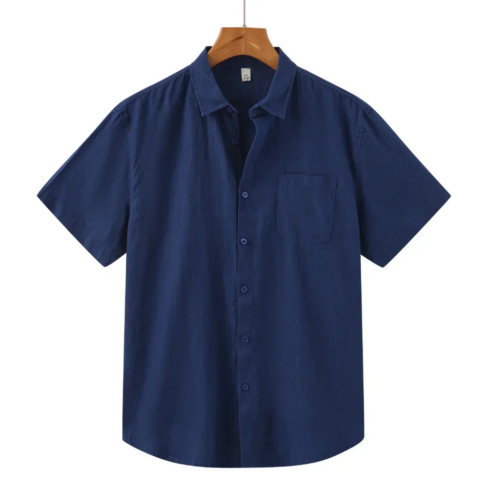 Gautier™ | Chemise en lin manches courtes