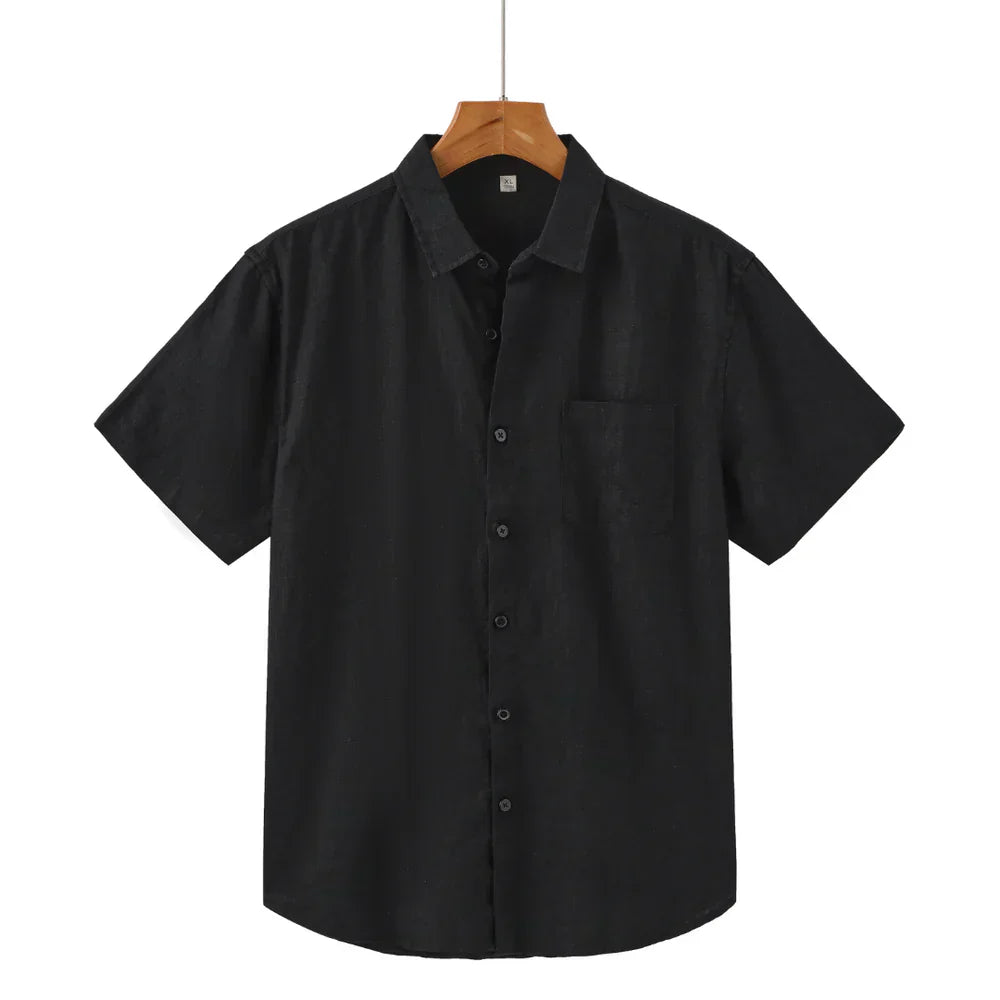 Gautier™ | Chemise en lin manches courtes