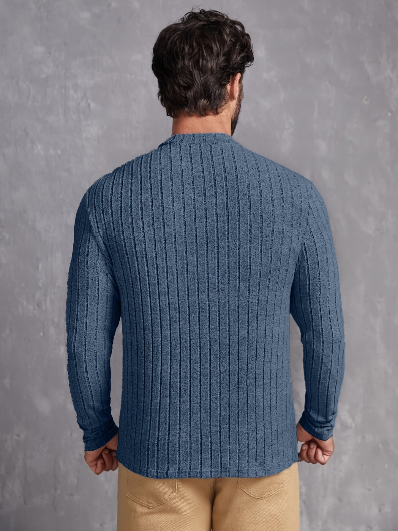Haut Manches Longues Extensible Col Rond