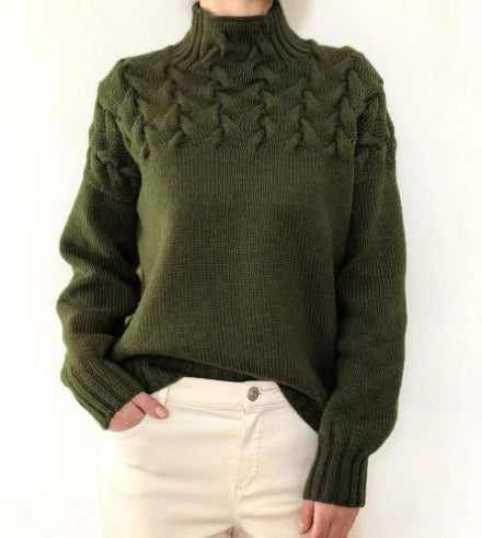 Eva - Pull pour femmes avec détail de tricot torsadé