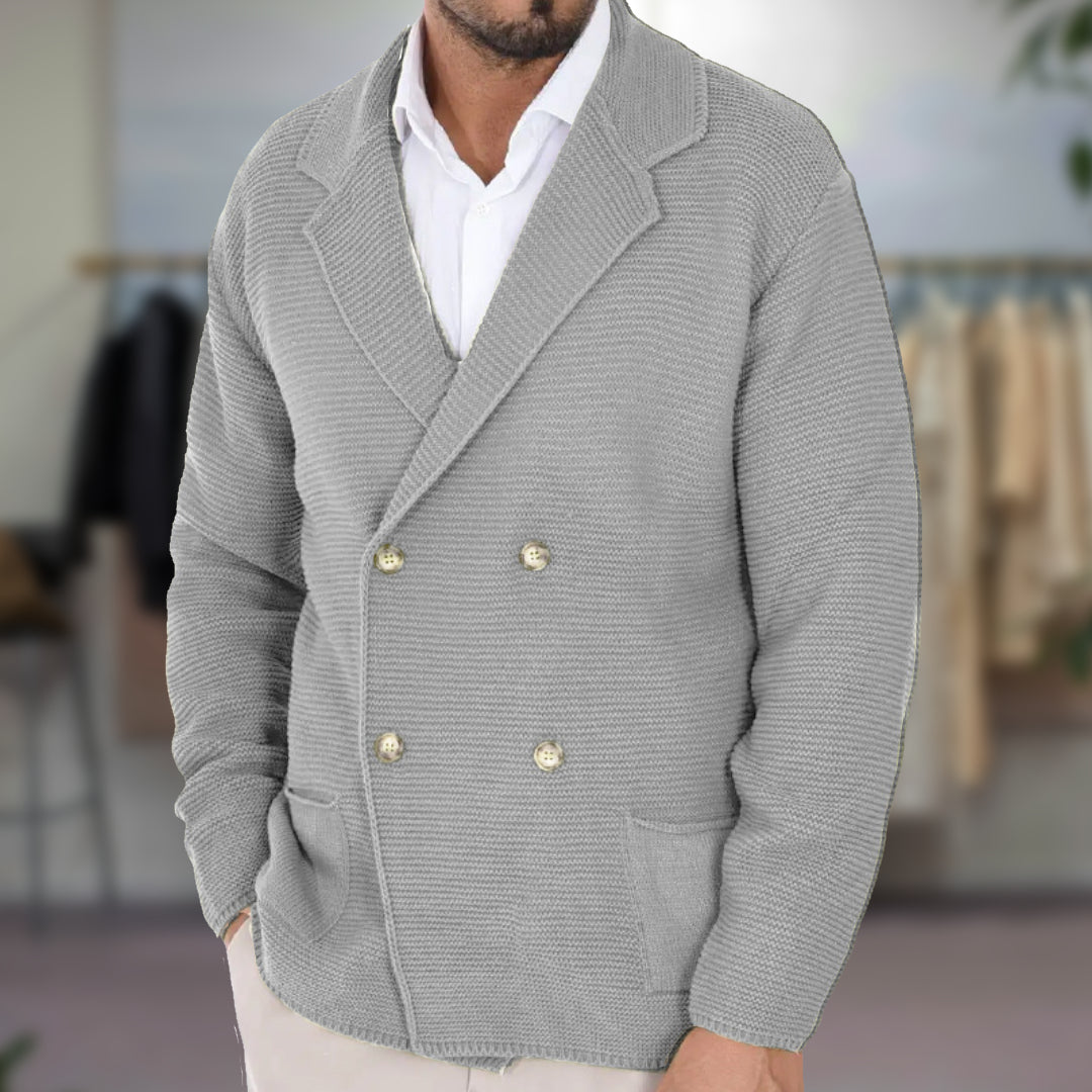 GIANNI CARDIGAN À DOUBLE BOUTONNAGE