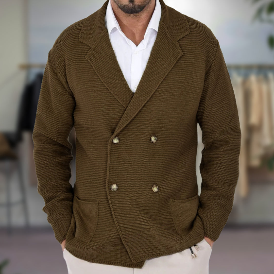 GIANNI CARDIGAN À DOUBLE BOUTONNAGE