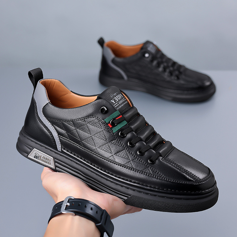 Baskets Baggioni En Cuir