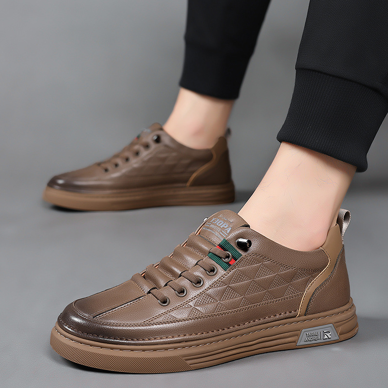 Baskets Baggioni En Cuir