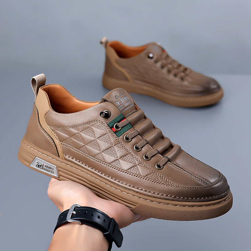 Baskets Baggioni En Cuir