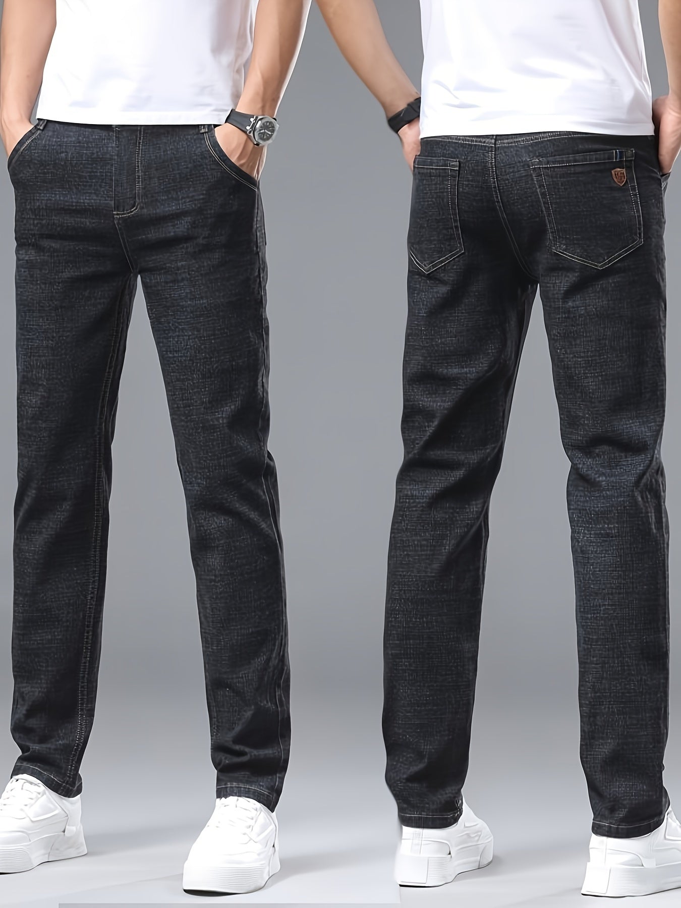 Pantalon Denim Ajusté – Confort et Style