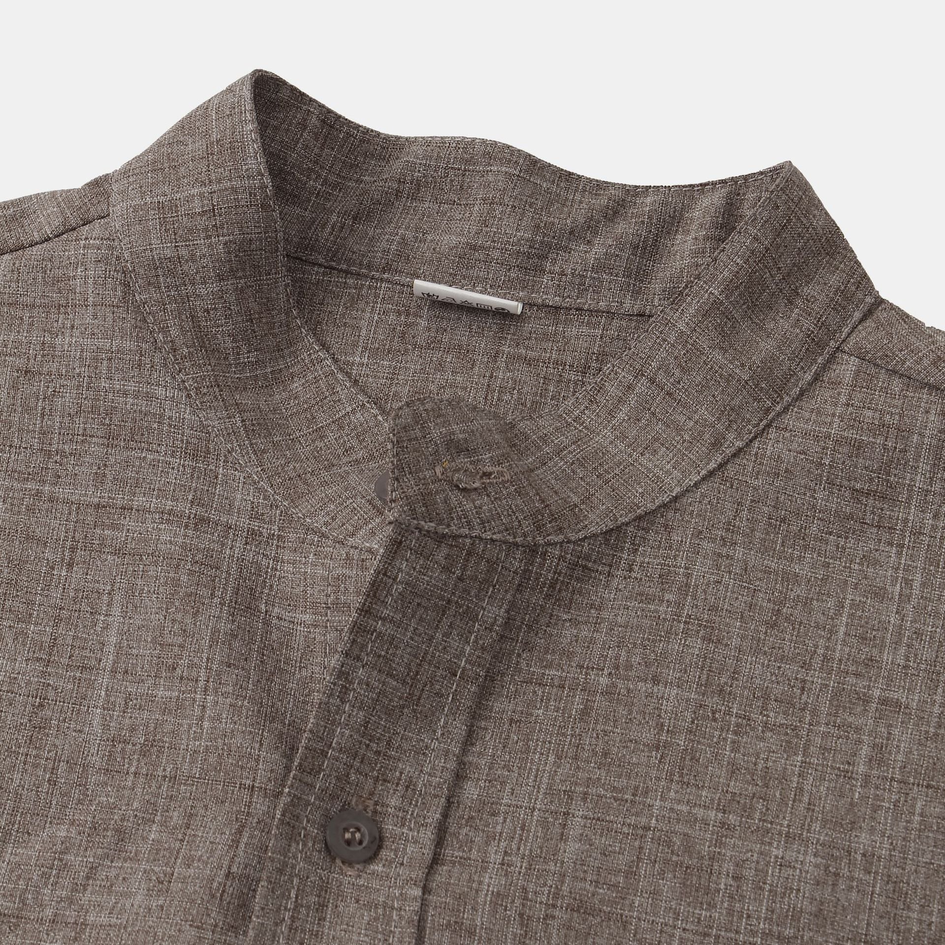 Gautier™ |Chemise en coton unie avec boutons