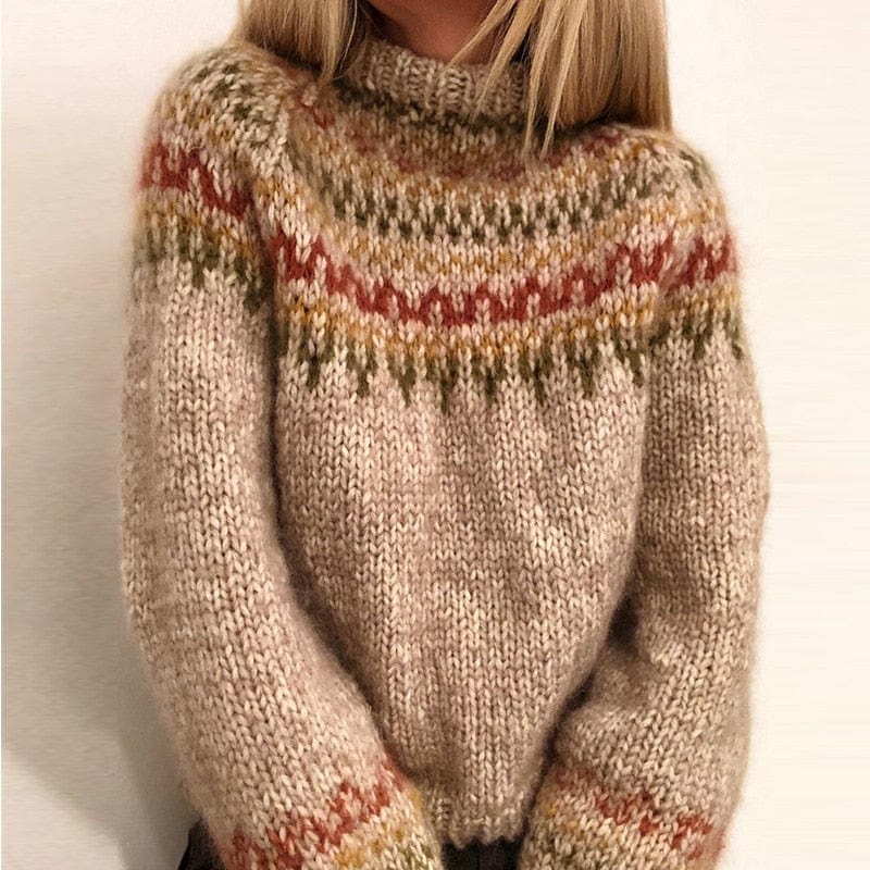 Helena - Pull en tricot Fair Isle doux