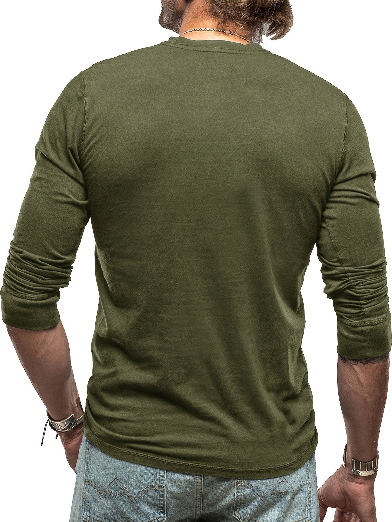 Chemise Henley Coton Homme
