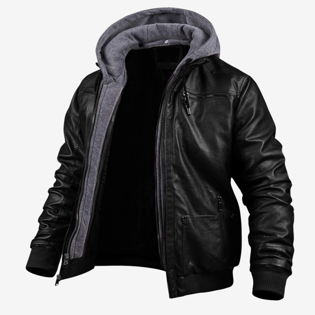 Séverin | Veste d'hiver en cuir pour hommes