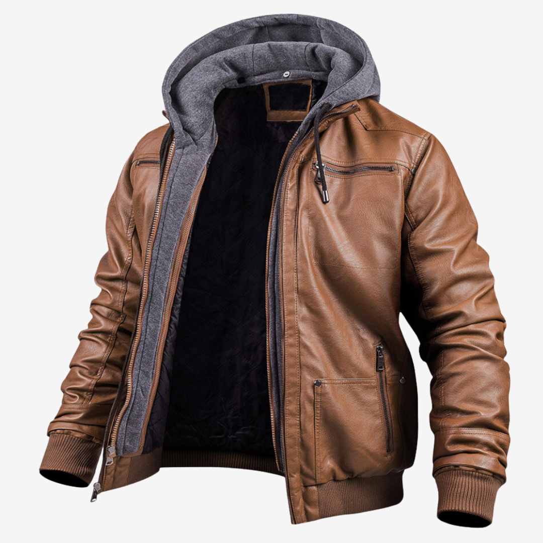 Séverin | Veste d'hiver en cuir pour hommes